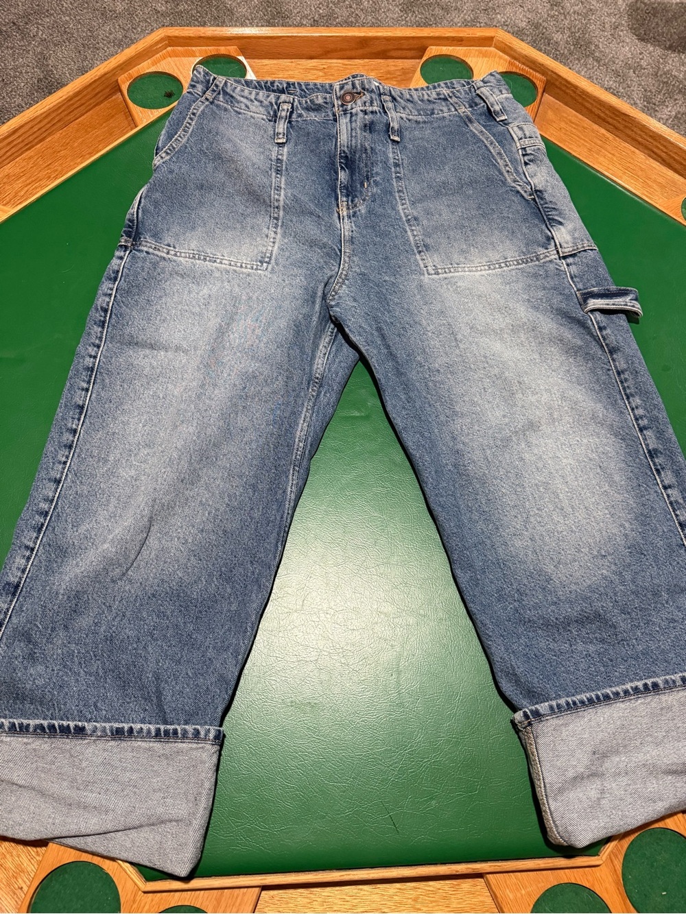 Free People Major League cuffed denim Jeans size 31